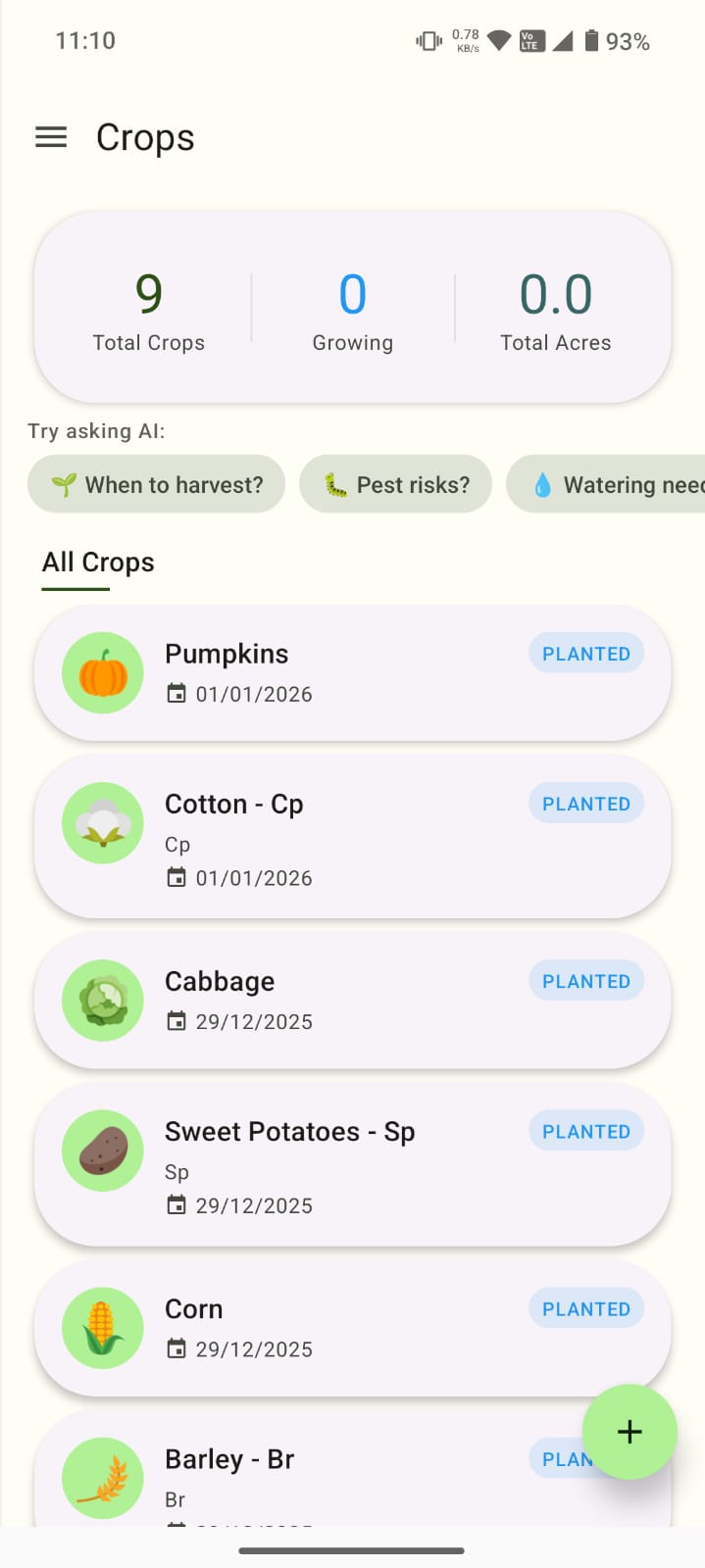 Crop Tracking